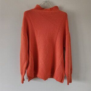 REISS | Orange Mock Neck Long Sleeve Pullover Sweater sz M